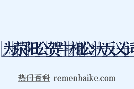 为荥阳公贺牛相公状反义词是什么意思的图片